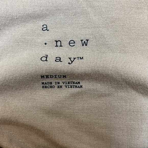 A New Day Women's Long Sleeve Knit Ballet Maxi Dress Tan Size Medium - Picture 6 of 6